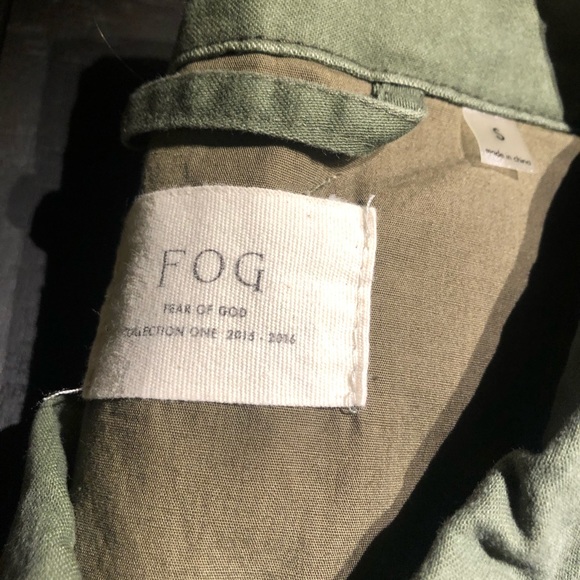 Fear of God FOG Army Parker Cutoff Vest Olive - Picture 3 of 6